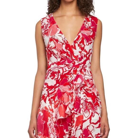 Roberto Cavalli $995 ROSES PRINT WRAP TOP - Picture 3 of 8